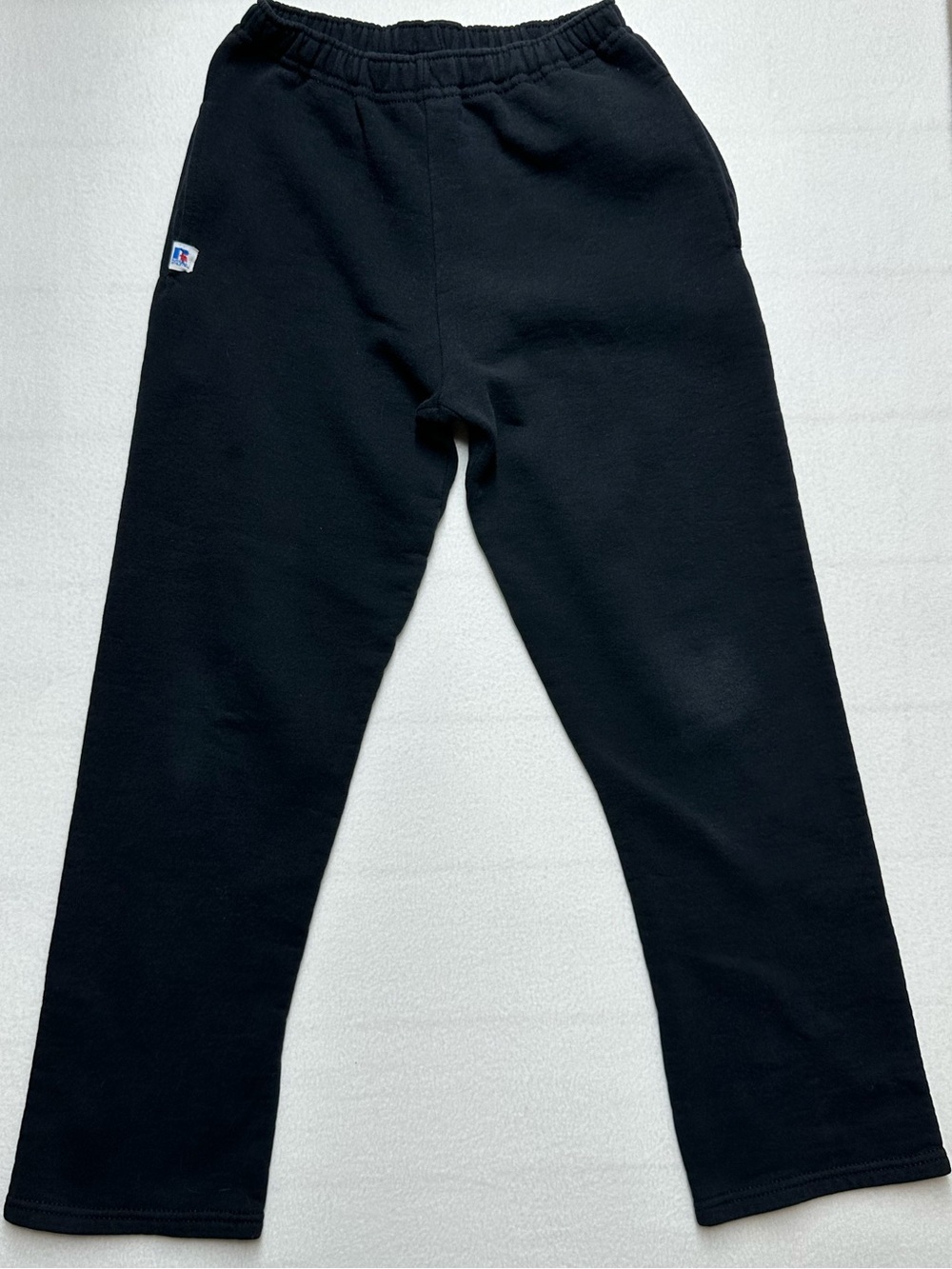 Russell Athletic Black Sweatpants • Youth L • 28” Inseam • Mid‑2010s
